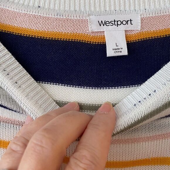 Westport spring lightweight striped sweater - Picture 4 of 6
